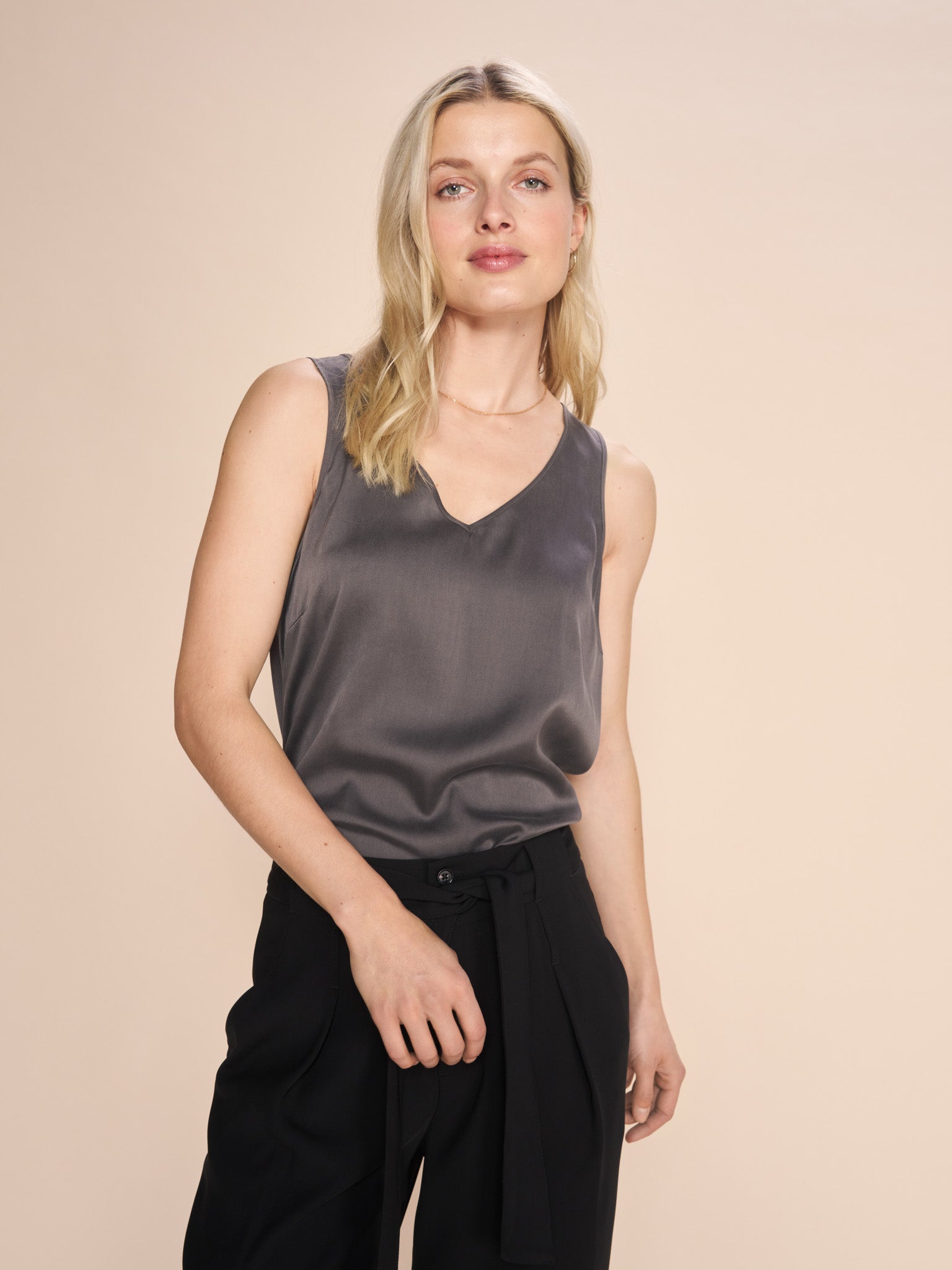 Mos Mosh Astin Basic Tank Top Black main image 0