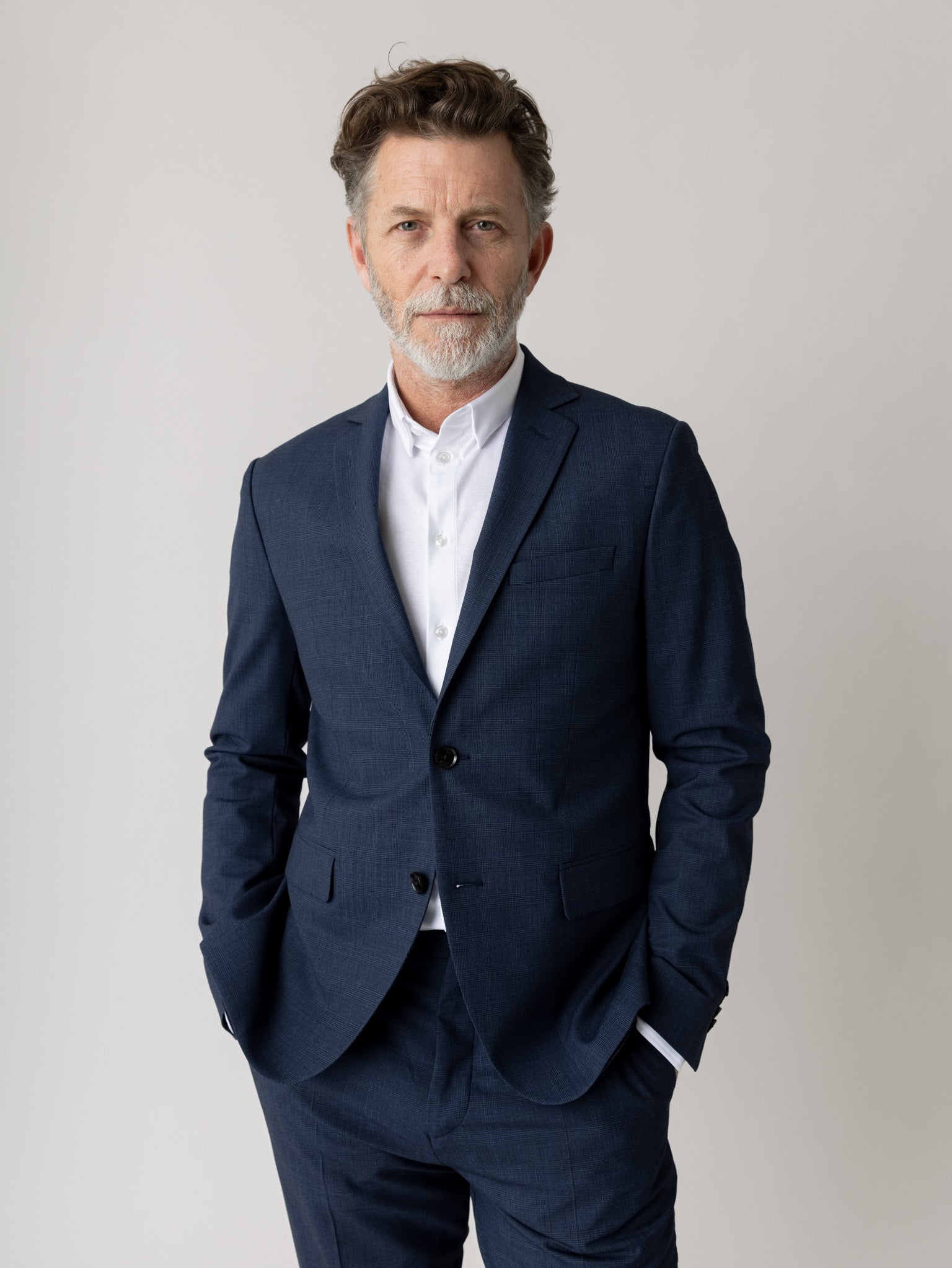 Modelshot / Navy Check / Detail