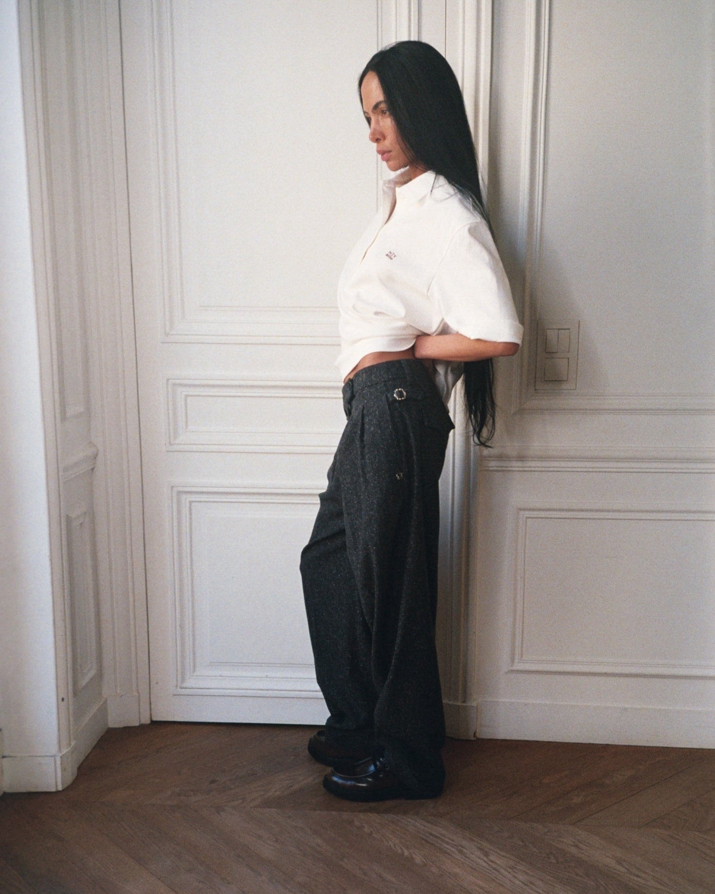 Modelshot / Dark Grey Melange / Detail