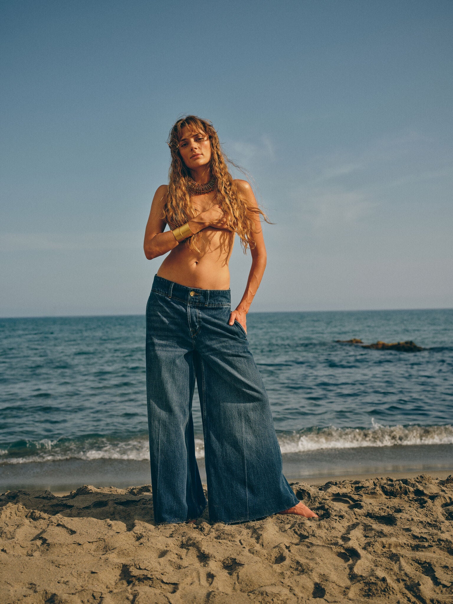 Modelshot / Dark Blue Washed / Detail