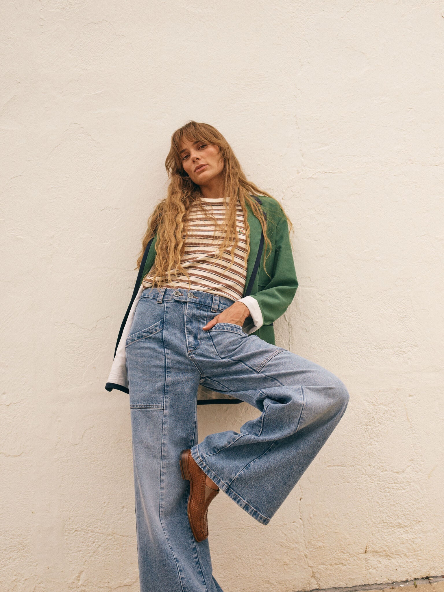 Modelshot / Light Blue Denim / Detail